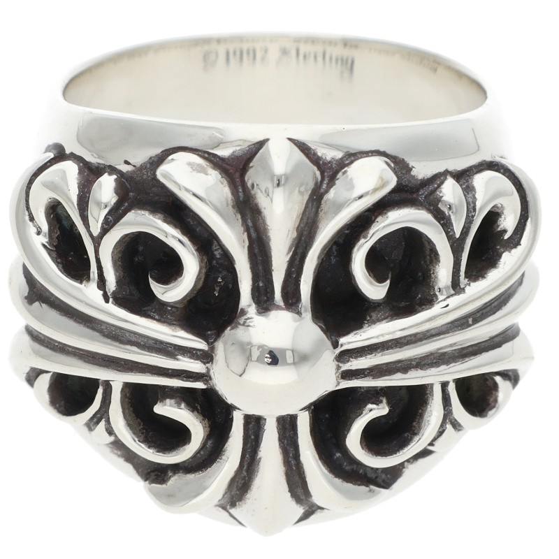 Chrome Hearts Keeper Sterling Silver Ring Size JP 15