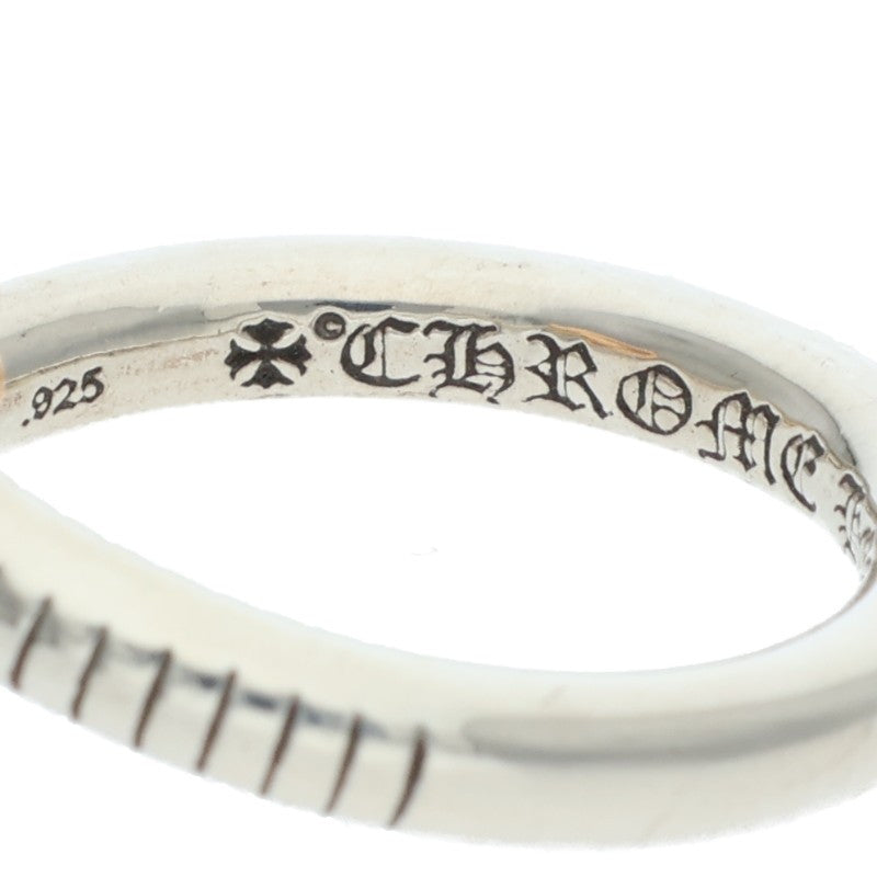 Chrome Hearts NAIL CRSBALL W GLD Silver Gold Ring Size JP 16