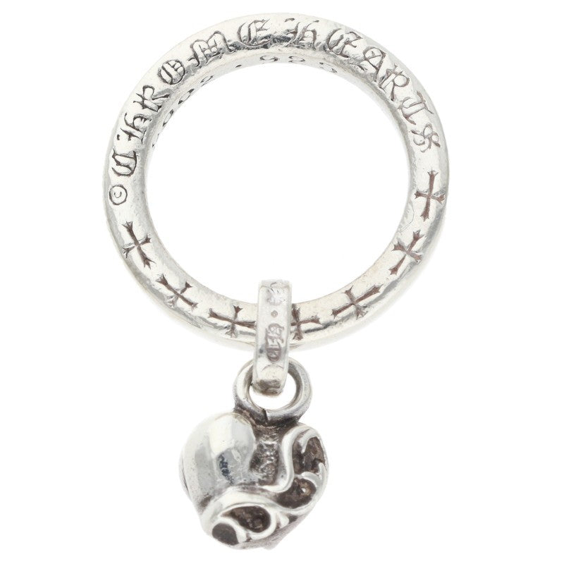 Chrome Hearts NTFL W Heart Motif Silver Ring Size JP 8