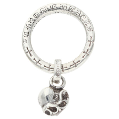 Chrome Hearts NTFL W Heart Motif Silver Ring Size JP 8