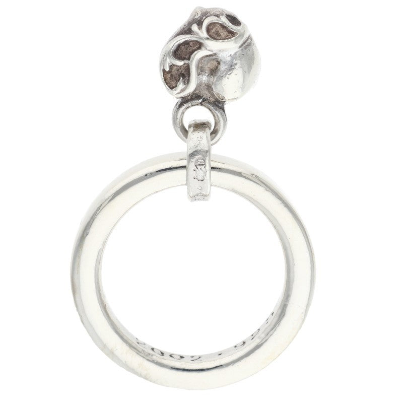 Chrome Hearts NTFL W Heart Motif Silver Ring Size JP 8