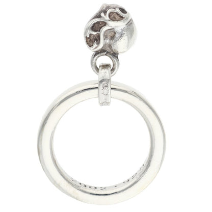 Chrome Hearts NTFL W Heart Motif Silver Ring Size JP 8