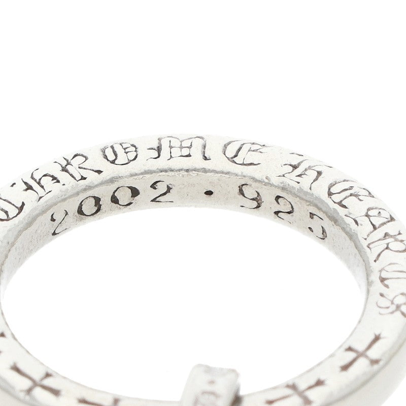 Chrome Hearts NTFL W Heart Motif Silver Ring Size JP 8