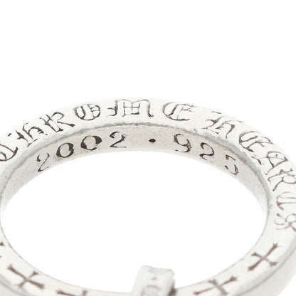 Chrome Hearts NTFL W Heart Motif Silver Ring Size JP 8