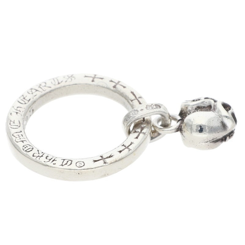 Chrome Hearts NTFL W Heart Motif Silver Ring Size JP 8