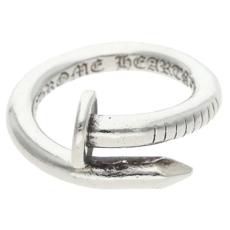 Chrome Hearts NAIL FLAT Silver Ring Size JP 9