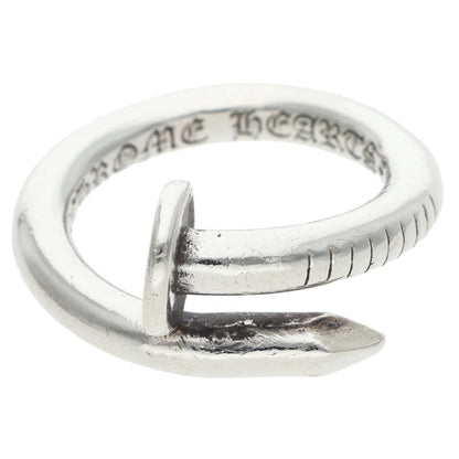 Chrome Hearts NAIL FLAT Silver Ring Size JP 9