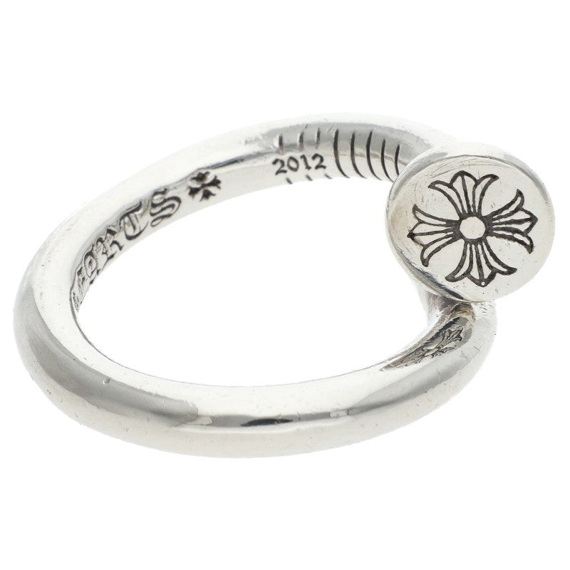 Chrome Hearts NAIL FLAT Silver Ring Size JP 9