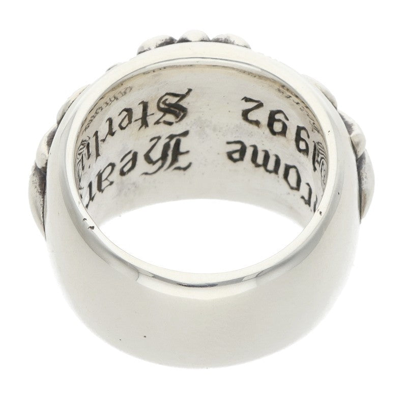 Chrome Hearts Floral Cross Silver Ring Size JP 8