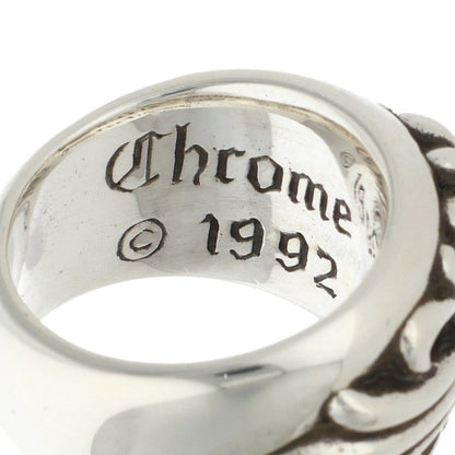 Chrome Hearts Floral Cross Silver Ring Size JP 8