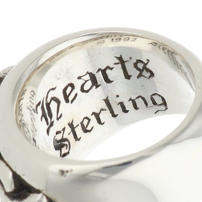 Chrome Hearts Floral Cross Silver Ring Size JP 8