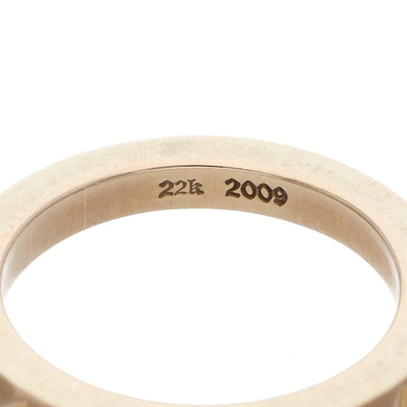 Chrome Hearts 22K TFP Big Punk Gold Ring Size JP 19