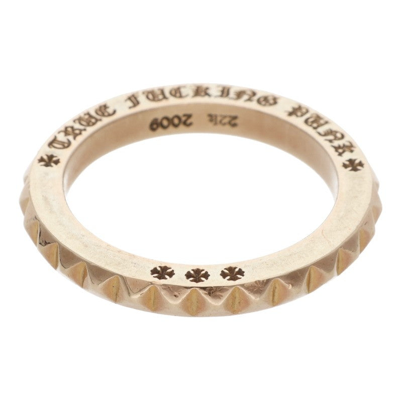 Chrome Hearts 22K TFP Big Punk Gold Ring Size JP 19