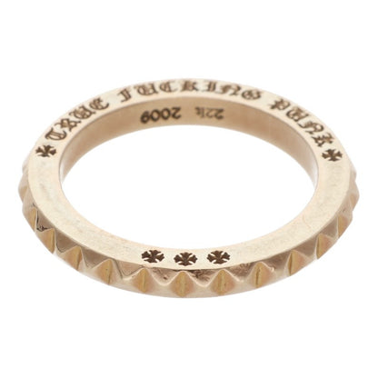 Chrome Hearts 22K TFP Big Punk Gold Ring Size JP 19