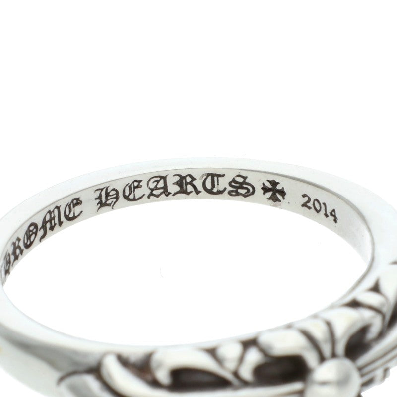 Chrome Hearts BABY CLASSIC Floral Silver Ring Size JP 20