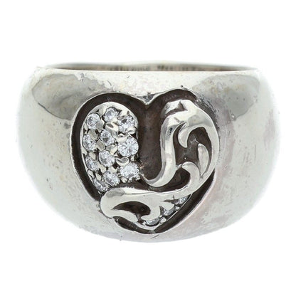 Chrome Hearts HEART IN BAND P DMND Diamond Ring Size JP 9