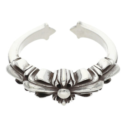 Chrome Hearts BABY CLSC Double Silver Ring Size JP 12.5