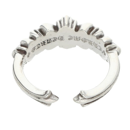 Chrome Hearts BABY CLSC Double Silver Ring Size JP 12.5