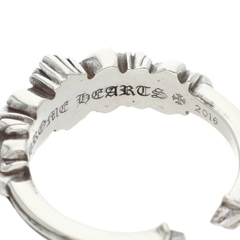 Chrome Hearts BABY CLSC Double Silver Ring Size JP 12.5
