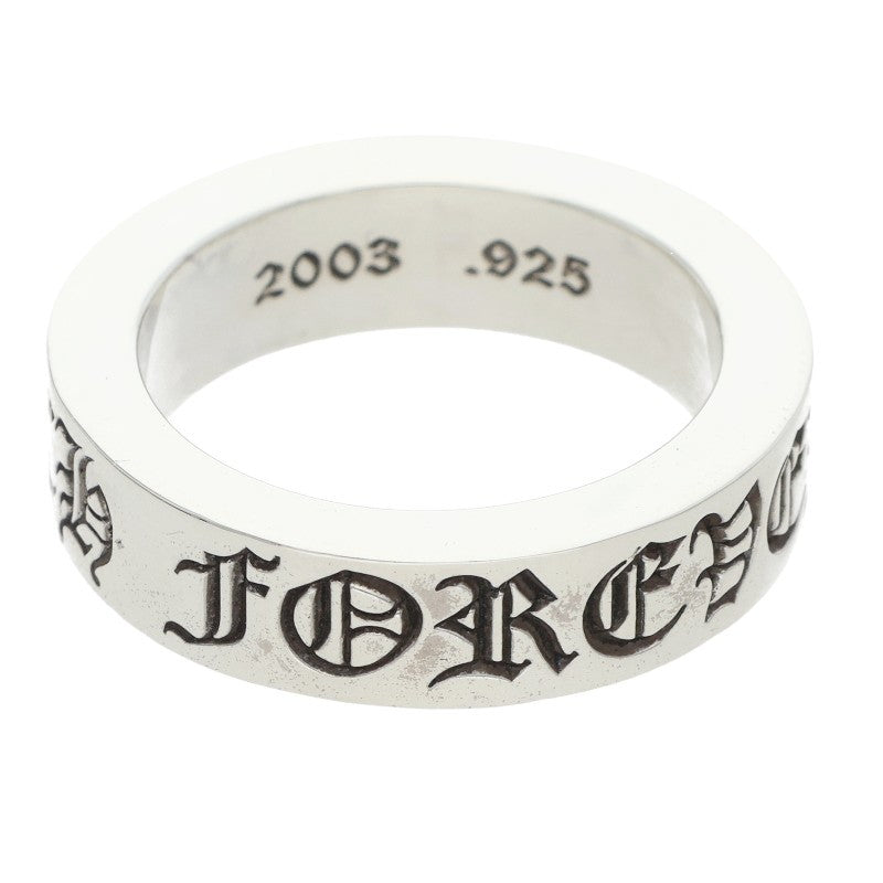 Chrome Hearts 6mm Spacer Forever Silver Ring 925 Size JP 16