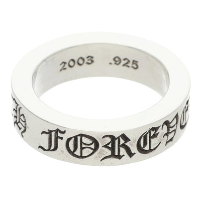 Chrome Hearts 6mm Spacer Forever Silver Ring 925 Size JP 16