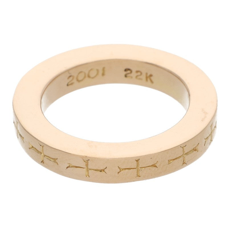 Chrome Hearts 22K 3mm Spacer FUCKYOU Gold Ring Size JP 6.5