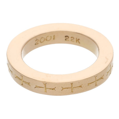 Chrome Hearts 22K 3mm Spacer FUCKYOU Gold Ring Size JP 6.5