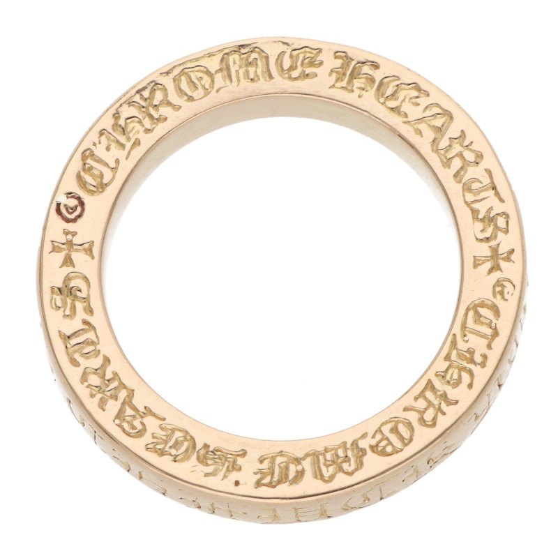 Chrome Hearts 22K 3mm Spacer FUCKYOU Gold Ring Size JP 6.5