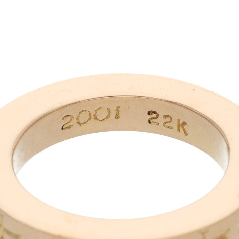Chrome Hearts 22K 3mm Spacer FUCKYOU Gold Ring Size JP 6.5