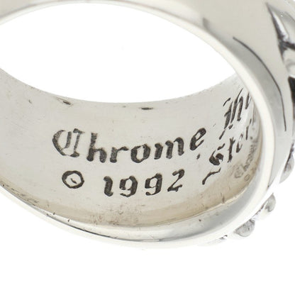 Chrome Hearts FLRL CRS Floral Cross Ring Size JP 19.5