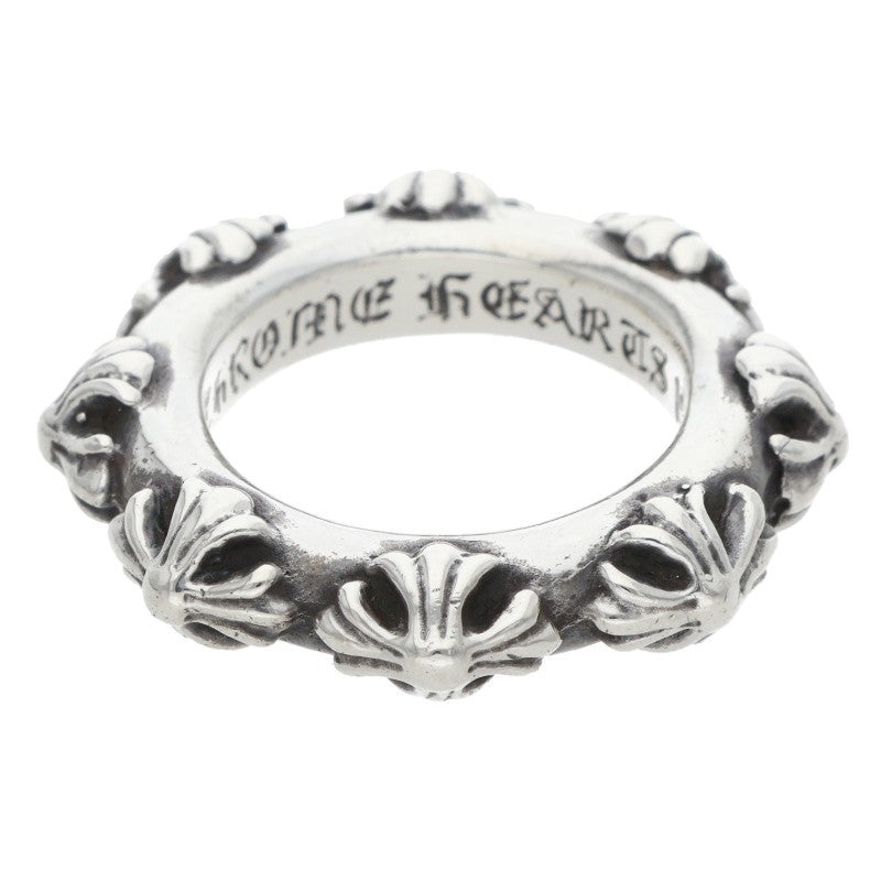 Chrome Hearts CROSS BAND Sterling Silver Ring Size JP 11