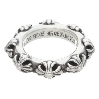 Chrome Hearts CROSS BAND Sterling Silver Ring Size JP 11