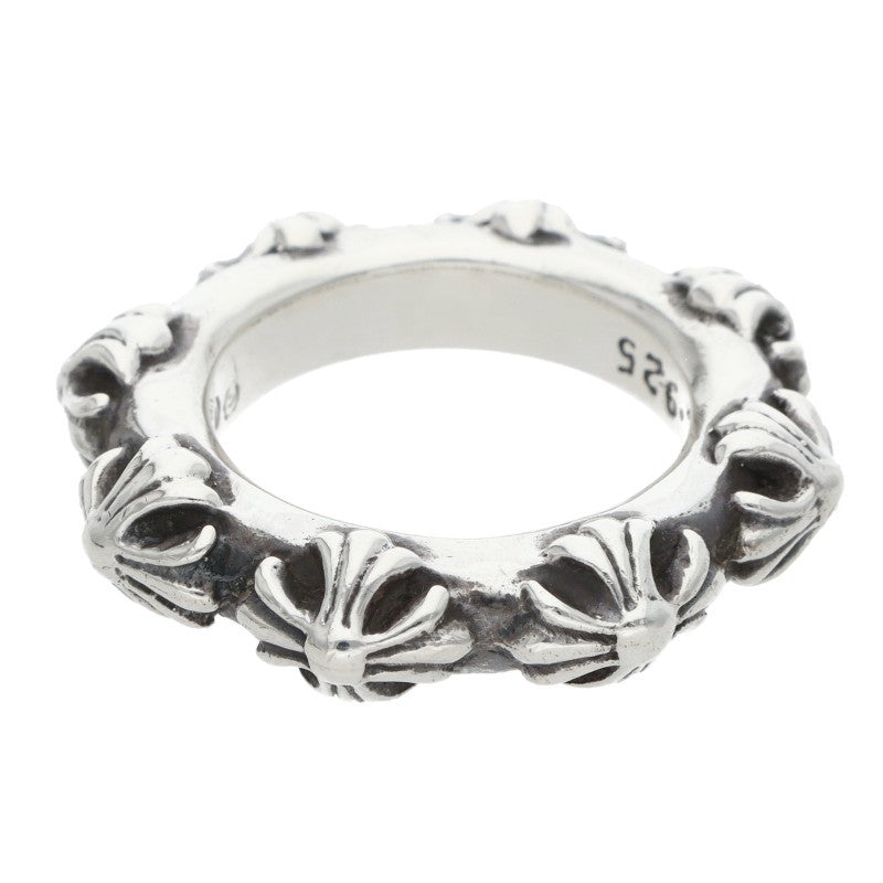 Chrome Hearts CROSS BAND Sterling Silver Ring Size JP 11