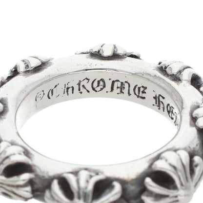 Chrome Hearts CROSS BAND Sterling Silver Ring Size JP 11