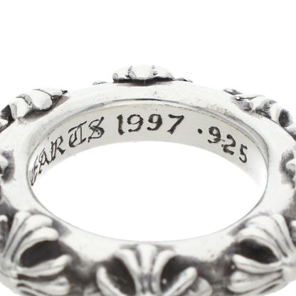 Chrome Hearts CROSS BAND Sterling Silver Ring Size JP 11