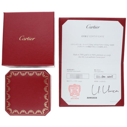 Cartier Etincelle K18PG Pave Diamond Ring Size 8.5