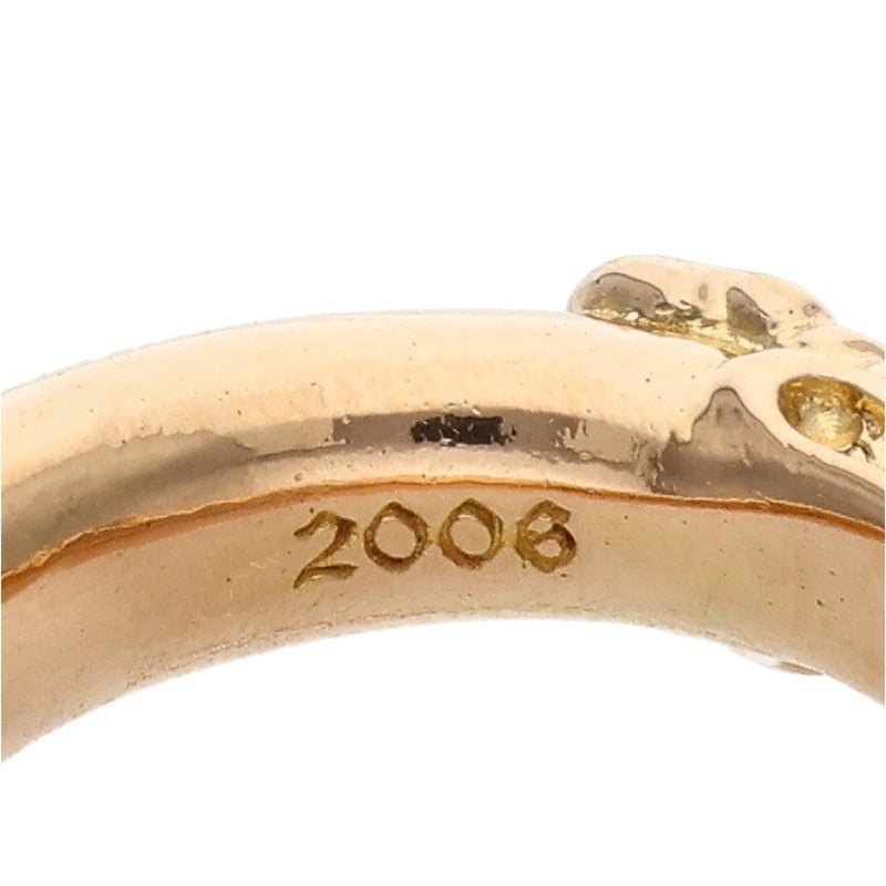 Chrome Hearts 22K Double Dog Ring Yellow Gold Size JP 10