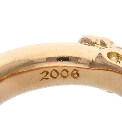 Chrome Hearts 22K Double Dog Ring Yellow Gold Size JP 10