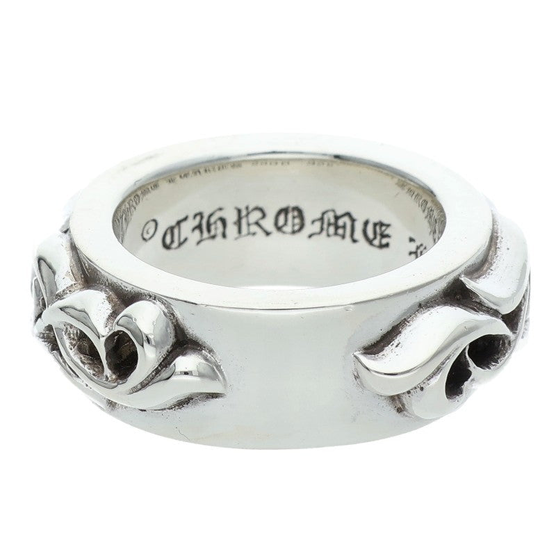 Chrome Hearts DBL Narrow Vine Band Silver Ring Size JP 8.5