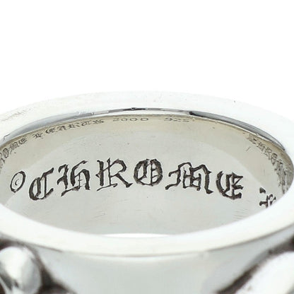 Chrome Hearts DBL Narrow Vine Band Silver Ring Size JP 8.5