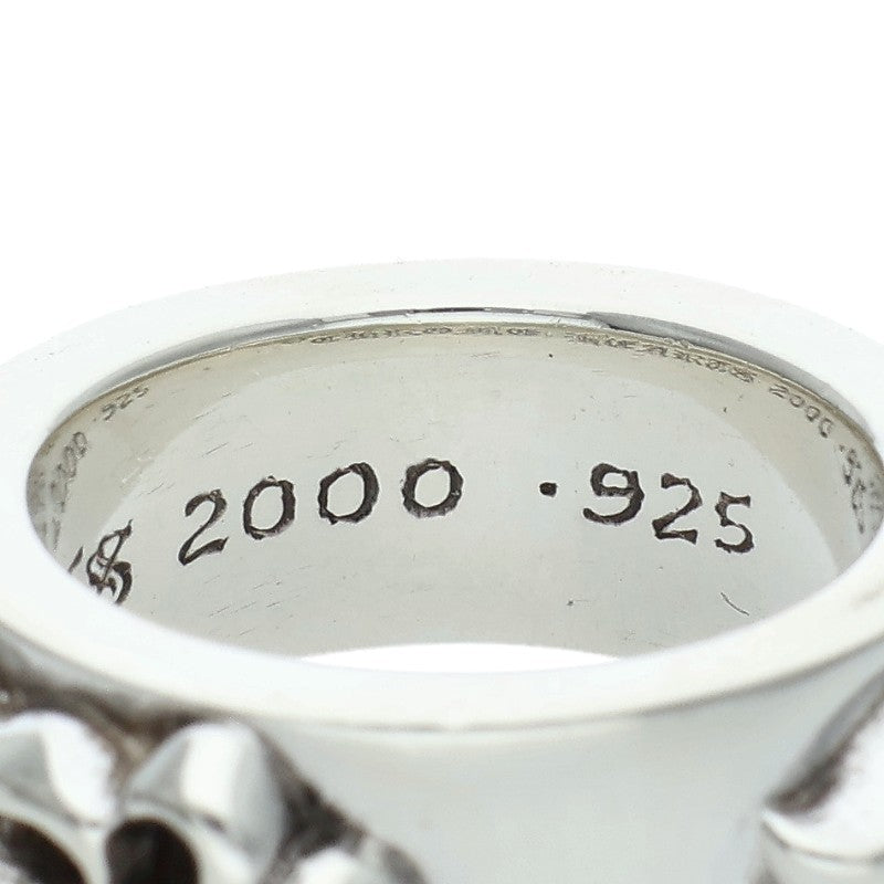 Chrome Hearts DBL Narrow Vine Band Silver Ring Size JP 8.5
