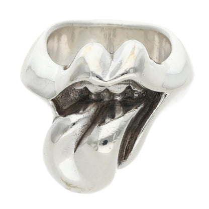 Chrome Hearts LIP TONGUE-MD Silver Ring Size JP 14