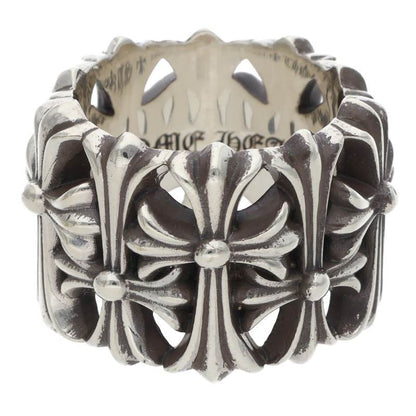 Chrome Hearts CEMETERY Cross Silver Ring Size JP 21.5