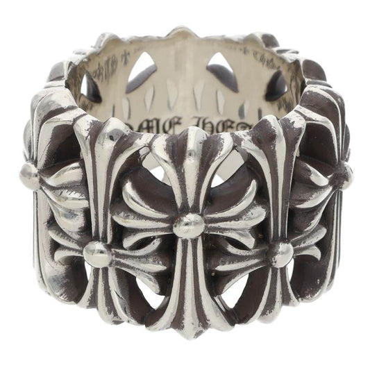 Chrome Hearts CEMETERY Cross Silver Ring Size JP 21.5