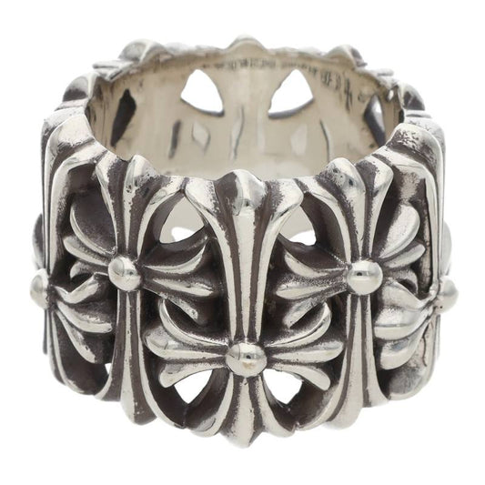 Chrome Hearts CEMETERY Cross Silver Ring Size JP 21.5