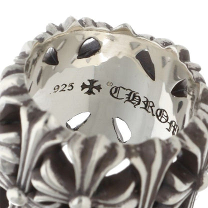 Chrome Hearts CEMETERY Cross Silver Ring Size JP 21.5