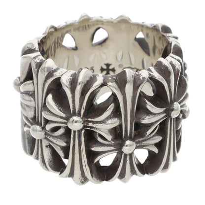 Chrome Hearts CEMETERY Cross Silver Ring Size JP 21.5