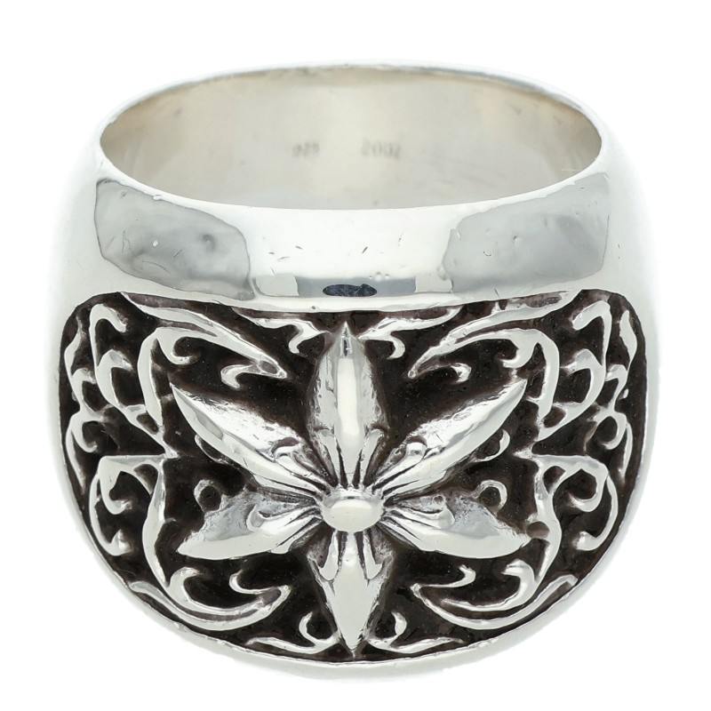 Chrome Hearts CLSSC OVAL STAR Silver Ring Size JP 21
