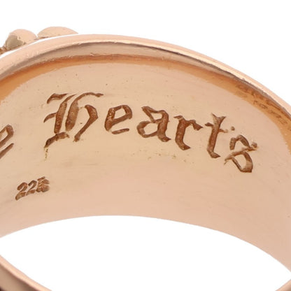 Chrome Hearts 22K Floral Cross Pave Gold Ring Size JP Multi