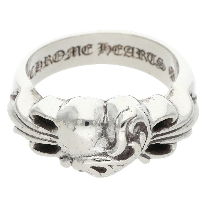 Chrome Hearts Floral Heart Silver Ring Size JP 24